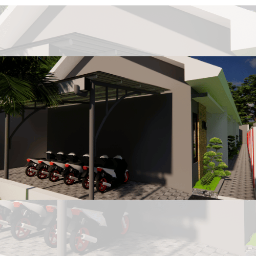 Rumah Kontrakan Minimalis 6 Pintu